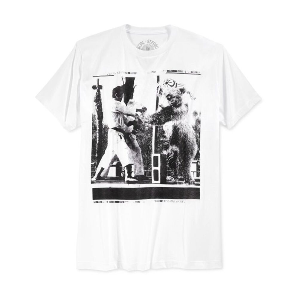 Social Republic Mens Crane Pose Graphic T-Shirt, NWT